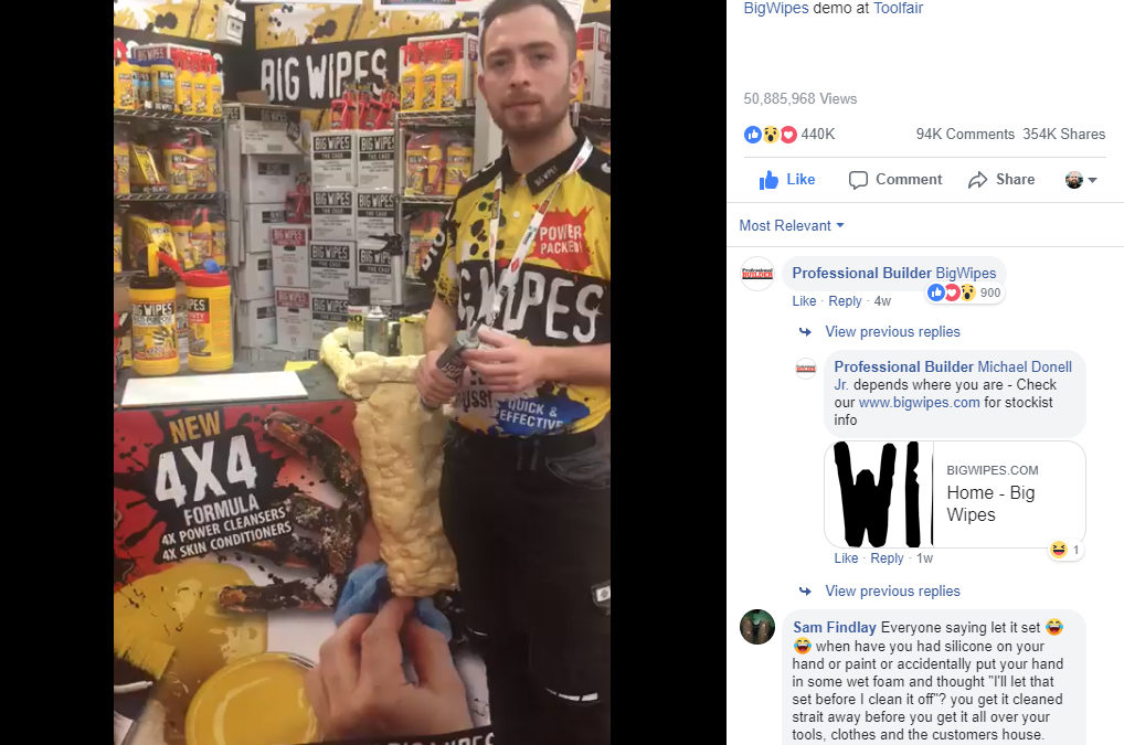 big wipes viral demonstration video