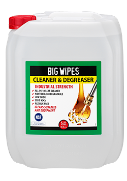 BIG WIPES CLEANER & DEGREASER 5 GALLON - Big Wipes USA