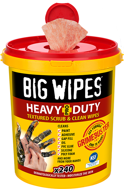 BIG WIPES 60020046 Heavy Duty Industrial Textured Scrubbing Wipes