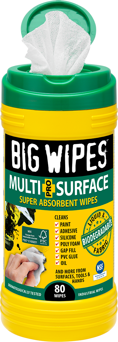 FlexWipes Industrial Hand and Surface Cleaning Wipes 6ct